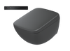 TOTO NEOREST WX1 MATTE BLACK AUTO FLUSH SET